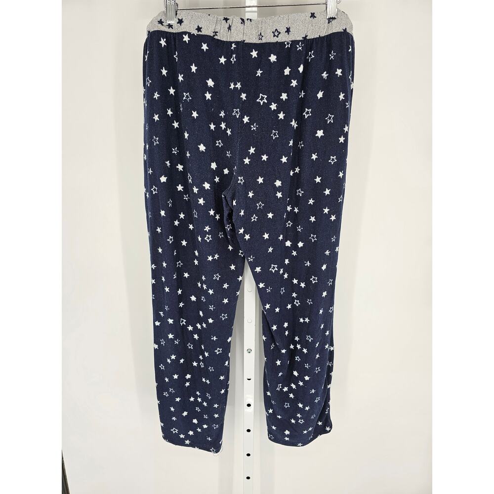 Lucky Brand Womens Sz L Pajama Lounge Pants Blue White Star Print - Picture 4 of 4